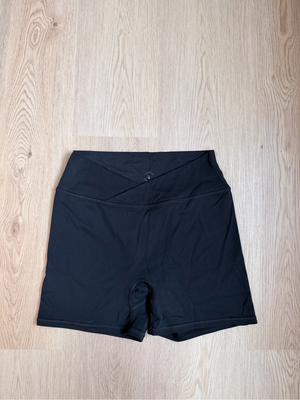 High-Rise Black Women's Athletic Bike Shorts